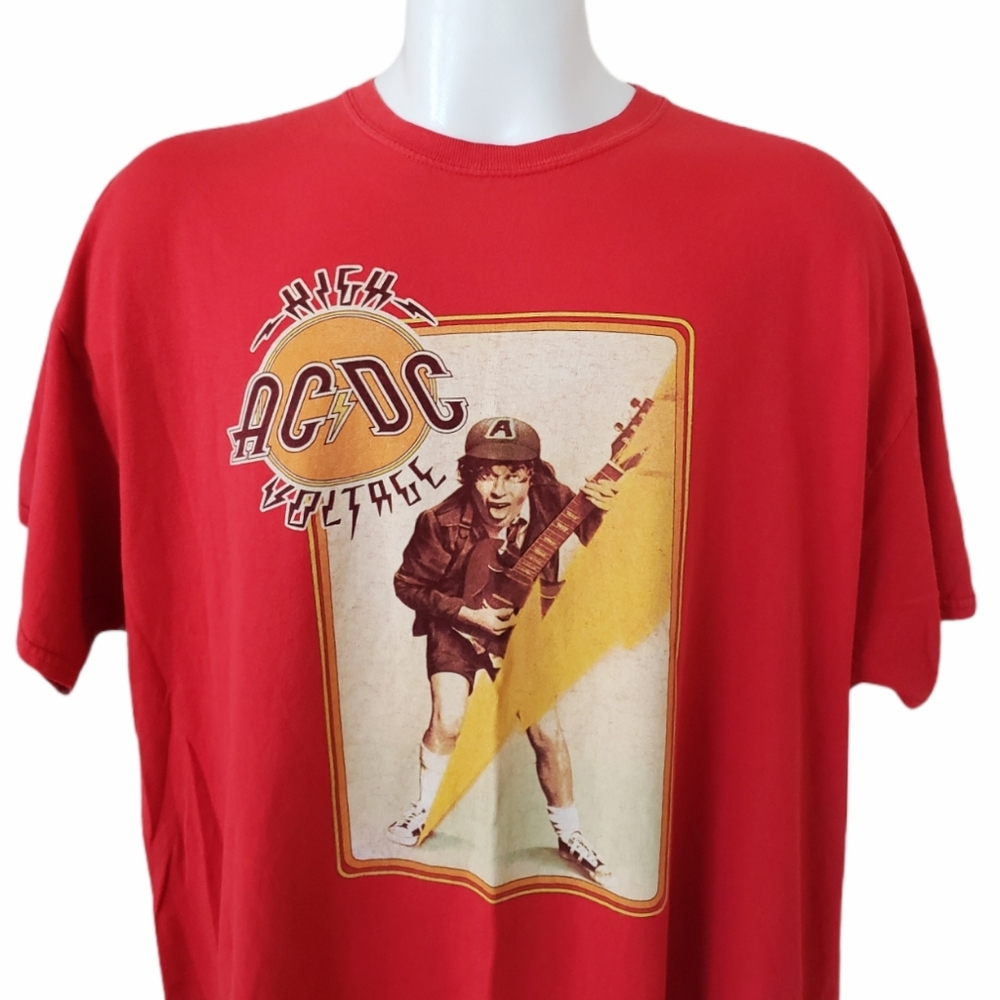 Rare Vintage Ac/Dc High Voltage Rock Band Retro 2x - Gem
